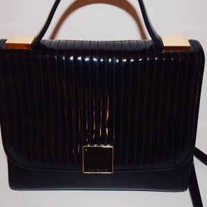 Ted Baker, black and gold two way bag